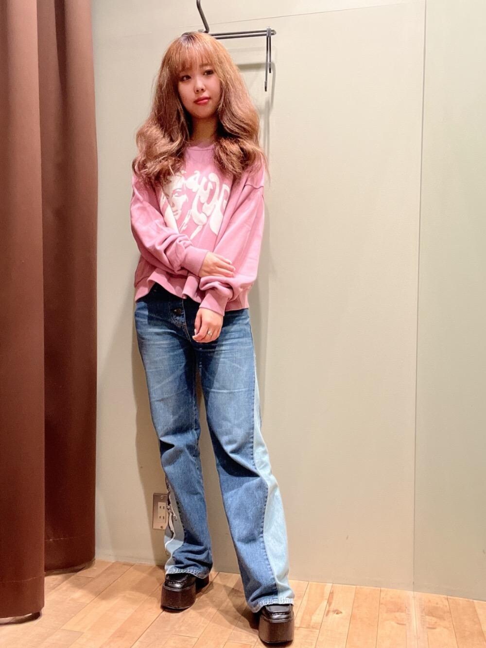 HYSTERIC WOMANアップリケ オーバーサイズスウェットを使った