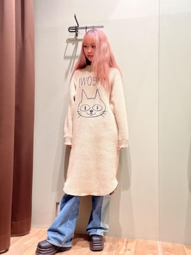 「でにむ」｜「アイテム（ワンピース/ドレス）」を使った、hzktoさん（レディース・161cm）の冬コーディネート