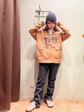 「でにむ」｜「アイテム（キャップ）」を使った、hzktoさん（レディース・161cm）の冬コーディネート