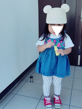 「babygap」｜「アイテム（キャミソール）」を使った、anapoさん（キッズ・70cm）の秋コーディネート