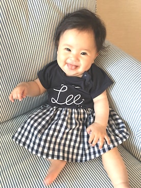 「Baddy Lee（バディリー）のアイテム」を使った、305さん（キッズ・60cm）の夏コーディネート