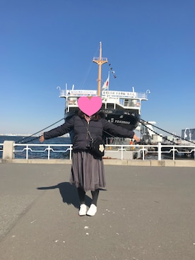 「WILLSELECTION（ウィルセレクション）のアイテム（スカート）」を使った、misachiさん（レディース・157cm）の冬コーディネート