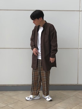 「チェック柄に恋してる」｜EIJIさん（メンズ・173cm）の秋コーディネート