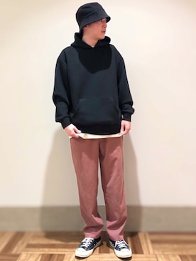 「INFIELDER DESIGN（インフィールダーデザイン）のアイテム」を使った、EIJIさん（メンズ・173cm）の秋コーディネート