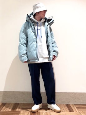 「INFIELDER DESIGN（インフィールダーデザイン）のアイテム」を使った、EIJIさん（メンズ・173cm）の冬コーディネート