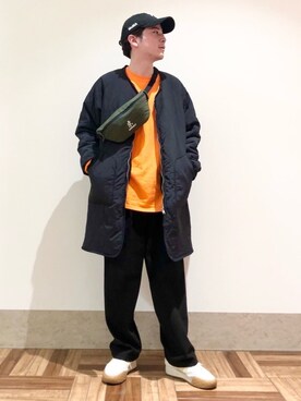 「JUNRED（ジュンレッド）のアイテム（その他アウター）」を使った、EIJIさん（メンズ・173cm）の冬コーディネート