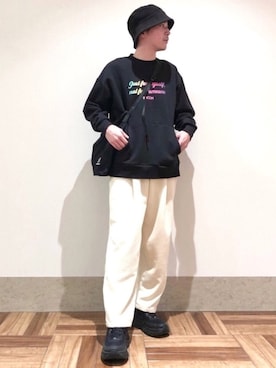 「INFIELDER DESIGN（インフィールダーデザイン）のアイテム」を使った、EIJIさん（メンズ・173cm）の冬コーディネート