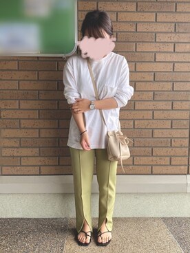 「ピスタチオ」｜「アイテム（腕時計）」を使った、shiiiioriさん（レディース・150cm）の春コーディネート