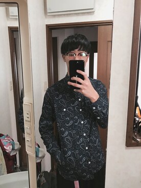 「slowgun（スロウガン）のアイテム」を使った、しゅんさん（メンズ・178cm）の春コーディネート