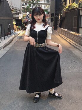 「archives（アルシーヴ）のアイテム（アンサンブル）」を使った、アイさん（レディース・156cm）の春コーディネート