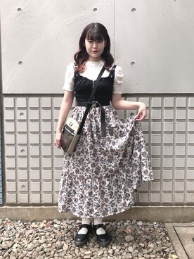 「archives（アルシーヴ）のアイテム（アンサンブル）」を使った、アイさん（レディース・156cm）の春コーディネート