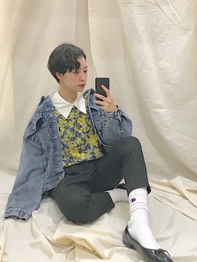 mahoさん（レディース・159cm）の春コーディネート