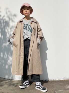 mahoさん（レディース・159cm）の冬コーディネート