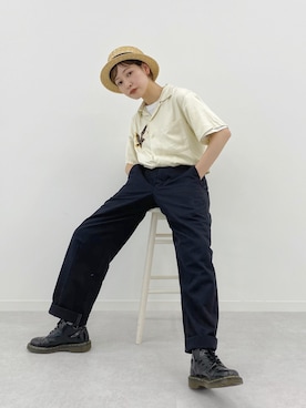 「東洋エンタープライズ（トーヨーエンタープライズ）のアイテム」を使った、mahoさん（レディース・159cm）の夏コーディネート
