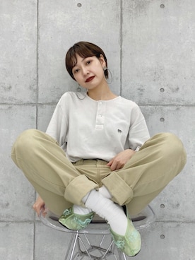 「Scye（サイ）のアイテム」を使った、mahoさん（レディース・159cm）の夏コーディネート