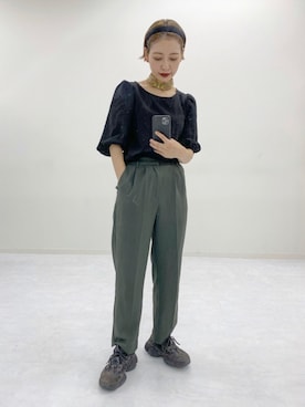 「URBAN RESEARCH（アーバンリサーチ）のアイテム（カチューシャ）」を使った、mahoさん（レディース・159cm）の秋コーディネート