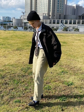 「Columbia Black Label（コロンビアブラックレーベル）のアイテム（ジャケット/アウター）」を使った、mahoさん（レディース・159cm）の秋コーディネート
