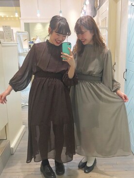 「Kastane（カスタネ）のフラットレザーパンプス（パンプス）」を使った、itabaさん（レディース・160cm）の冬コーディネート