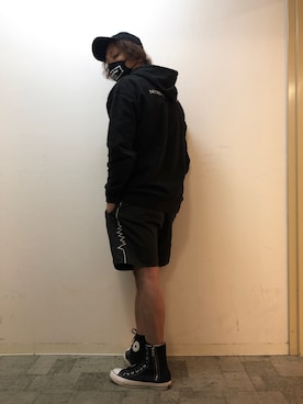 「FR2（エフアールツー）のアイテム（その他）」を使った、チャムさん（メンズ・168cm）の冬コーディネート