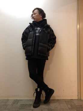 「DISCOVERED（ディスカバード）のアイテム（ジャケット/アウター）」を使った、チャムさん（メンズ・168cm）の冬コーディネート