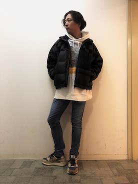 「DISCOVERED（ディスカバード）のアイテム（ジャケット/アウター）」を使った、チャムさん（メンズ・168cm）の秋コーディネート