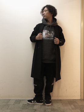 「VANQUISH（ヴァンキッシュ）のアイテム（ジャケット/アウター）」を使った、チャムさん（メンズ・168cm）の冬コーディネート