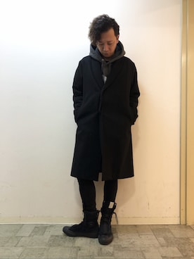 「VANQUISH（ヴァンキッシュ）のアイテム（ジャケット/アウター）」を使った、チャムさん（メンズ・168cm）の冬コーディネート