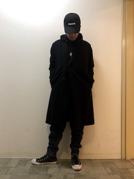 「VANQUISH（ヴァンキッシュ）のアイテム（ジャケット/アウター）」を使った、チャムさん（メンズ・168cm）の冬コーディネート