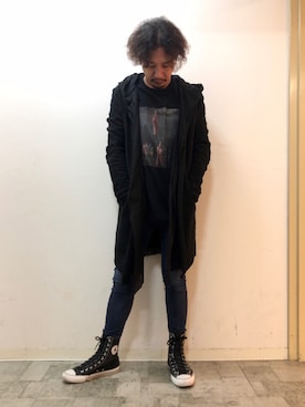 「オールスター」｜「アイテム（その他アウター）」を使った、チャムさん（メンズ・168cm）の春コーディネート