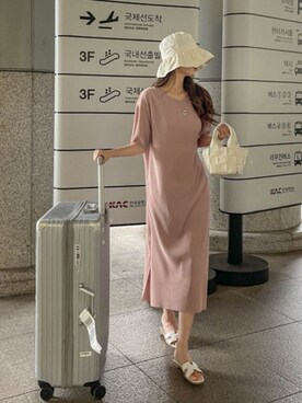 ワンピース ドレス ピンク系 を使った アラフォー の人気ファッションコーディネート Wear