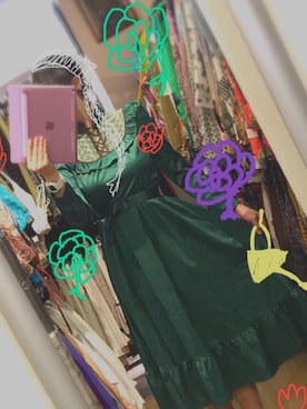 「レトロワンピース」｜「アイテム（その他）」を使った、YUR!Aさん（レディース・160cm）の夏コーディネート