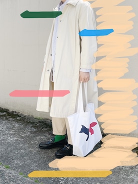 「UNIQLO+J」｜坂口 寿一朗さん（メンズ・172cm・20代）の春コーディネート