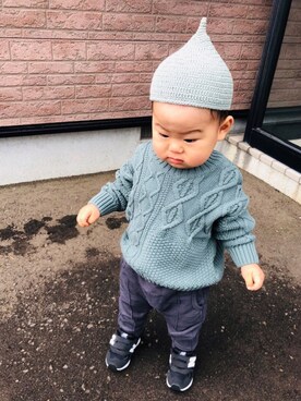 akishiさん（キッズ・80cm）の秋コーディネート