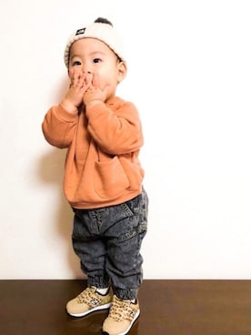 akishiさん（キッズ・80cm）の冬コーディネート