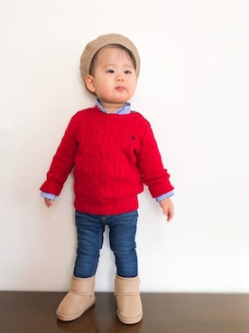 akishiさん（キッズ・80cm）の冬コーディネート