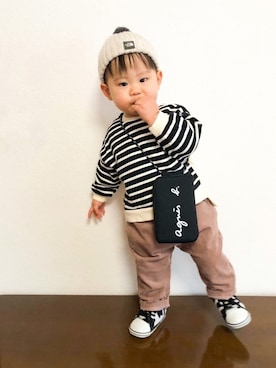 akishiさん（キッズ・80cm）の冬コーディネート