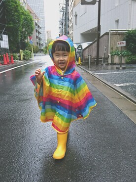 西松屋 ニシマツヤ のレインコート ポンチョを使った人気ファッションコーディネート Wear