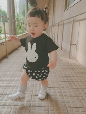 「1歳3ヶ月」｜「アイテム（その他）」を使った、Suuさん（キッズ・80cm）の春コーディネート