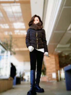「PRIVATE LABEL（プライベートレーベル）のアイテム」を使った、naturalcolorさん（レディース・151cm）の冬コーディネート