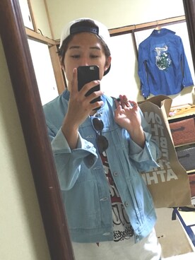 「RAKUGAKI（ラクガキ）のアイテム」を使った、Myujiさん（メンズ・167cm）の秋コーディネート