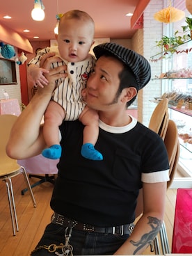 「Dapper'sのアイテム」を使った、HIKARIさん（レディース・153cm）の夏コーディネート