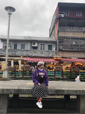 「TOMMY（トミー）のアイテム（バッグ）」を使った、Pipiさん（レディース・160cm）の夏コーディネート