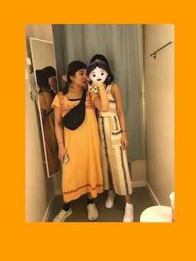 「TOMMY（トミー）のアイテム（バッグ）」を使った、Pipiさん（レディース・160cm）の夏コーディネート