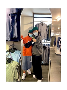 「TOMMY（トミー）のアイテム（バッグ）」を使った、Pipiさん（レディース・160cm）の春コーディネート