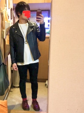 「UNIQLO（ユニクロ）のWOMEN ウルトラストレッチジーンズ（デニムパンツ）」を使った、やすけさん（メンズ・160cm）の春コーディネート