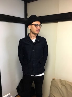 「Valeur（バルール）のアイテム」を使った、Youzan Buchさん（メンズ・180cm）の秋コーディネート