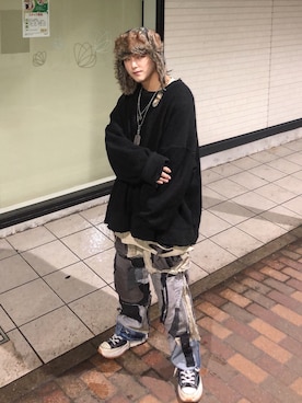 「runstarhike」｜kkkさん（メンズ・165cm）の冬コーディネート