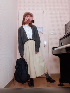「SEVENDAYS=SUNDAY（セブンデイズサンデイ）のアイテム（チノパンツ）」を使った、" misaki "さん（レディース・156cm）の冬コーディネート