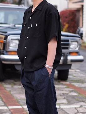 「CODY SANDERSON（コディサンダーソン）のアイテム（トップス）」を使った、eastvillageOTHERさん（メンズ・177cm）の春コーディネート
