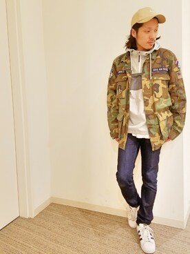 「M-65」｜「アイテム（ブルゾン）」を使った、mr.sakuraiさん（メンズ・169cm）の冬コーディネート
